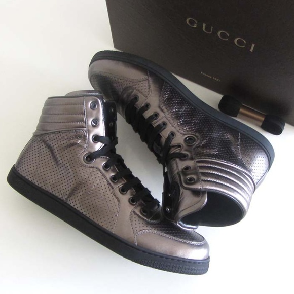 GUCCI GG nappa high-top sneakers 10.5 G / 11.5 US - Picture 4 of 8